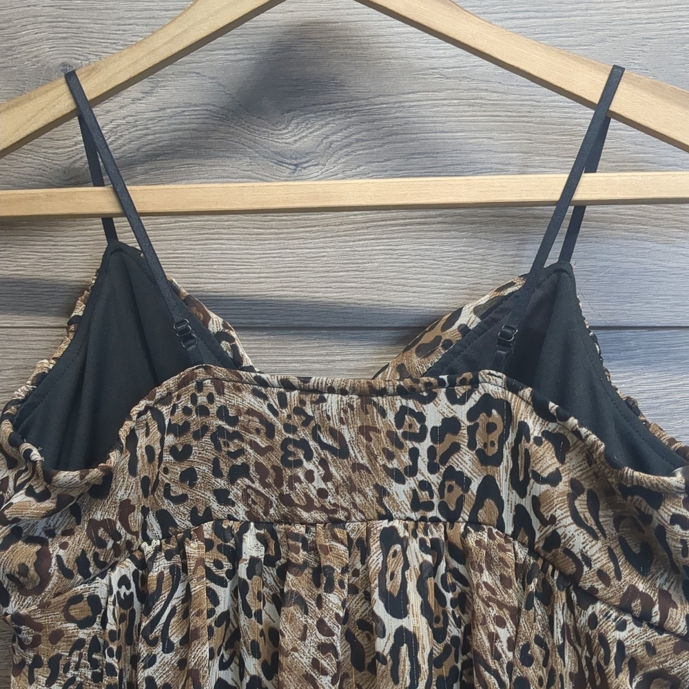 Ruby Rox Y2k Leopard Print Spaghetti Strap Top Wo… - image 7